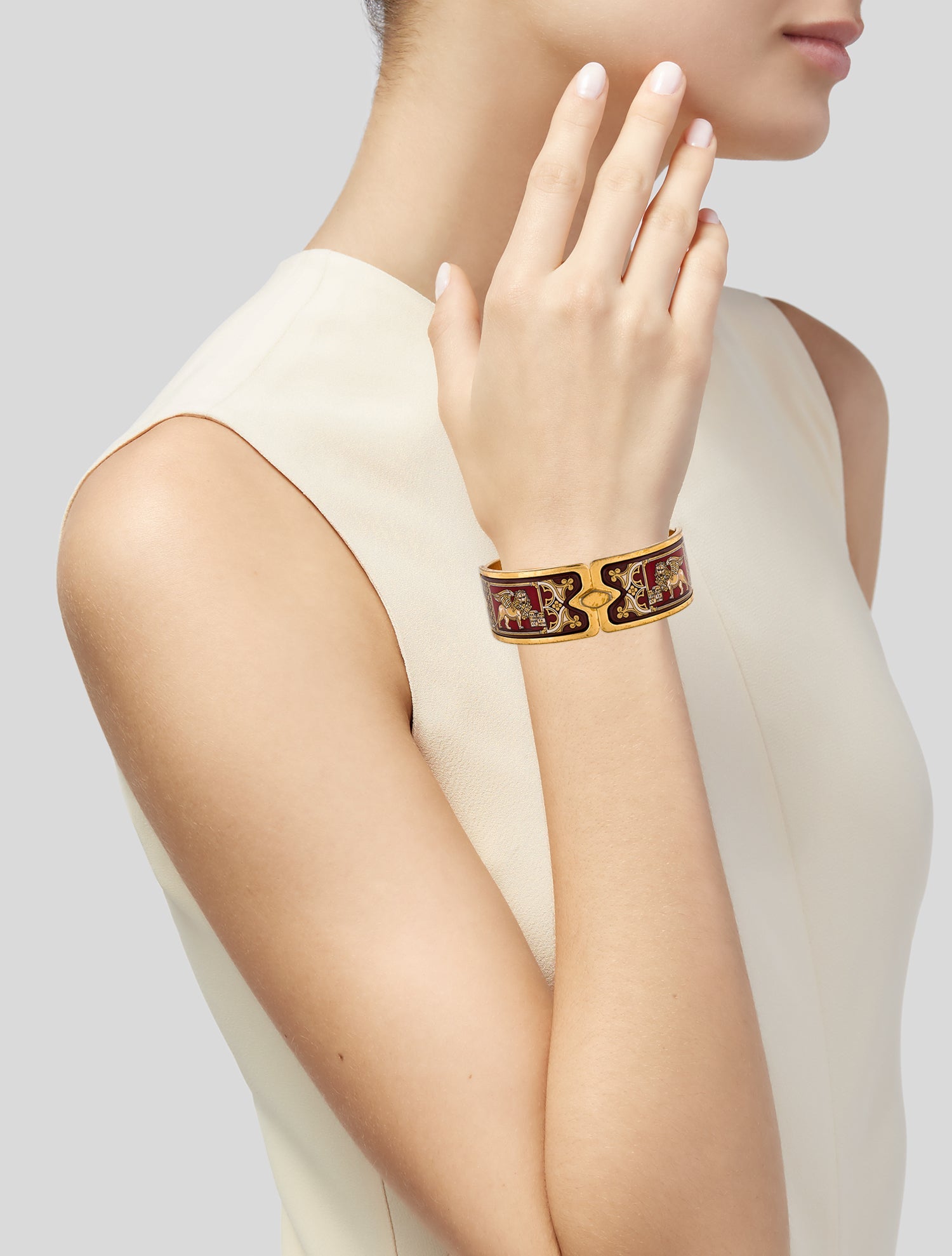 Frey Wille Enamel Bangle Bracelet