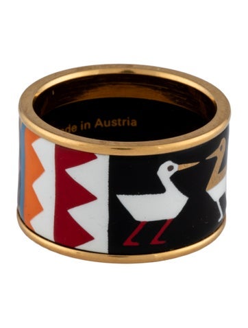 Pre-owned Frey Wille Enamel 'spirit Of Africa' Diva Band In Multicolor