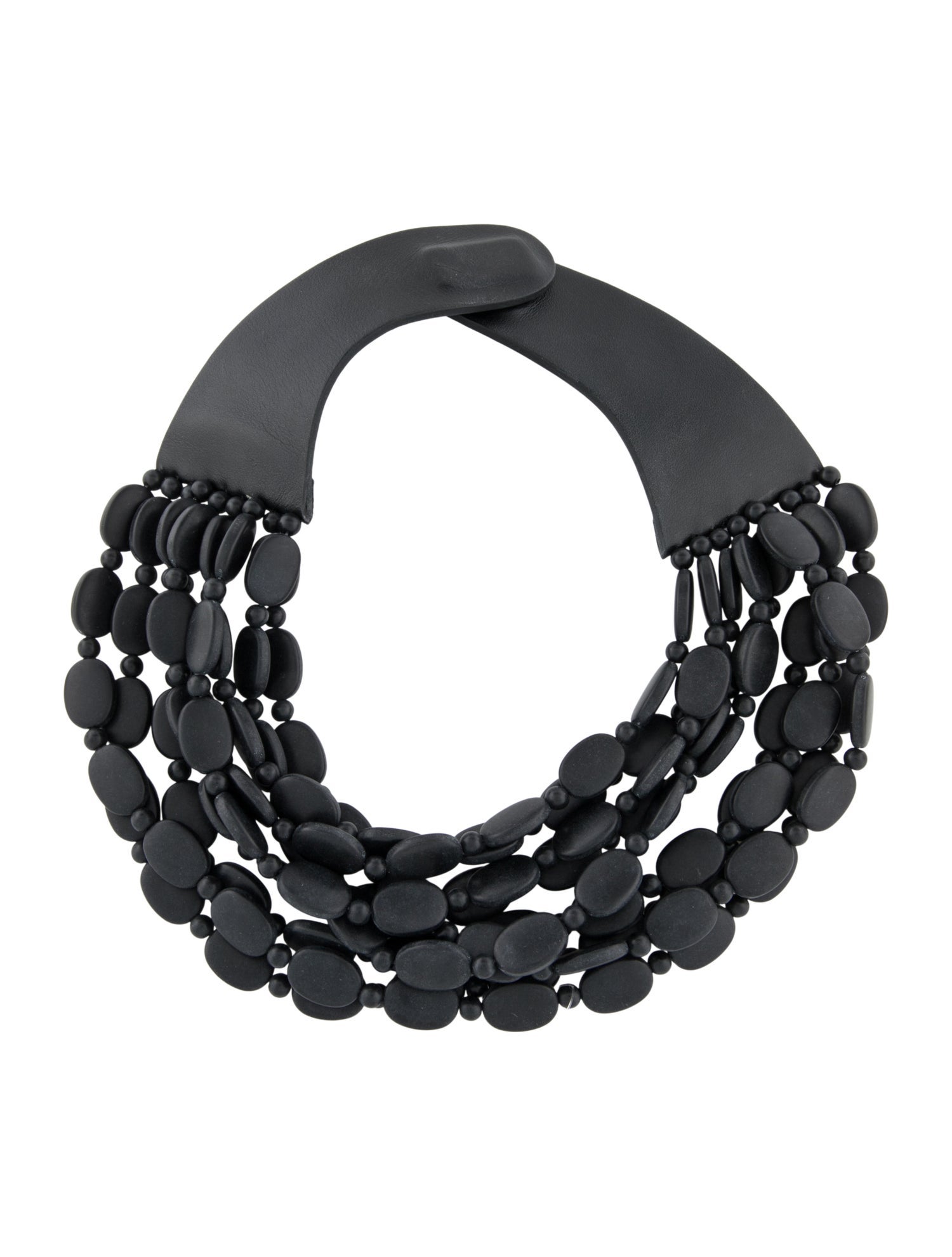 Fairchild Baldwin Leather & Beaded Multistrand Necklace