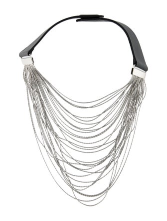 Fairchild Baldwin Leather Multistrand Collar Necklace