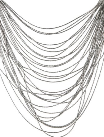 Fairchild Baldwin Leather Multistrand Collar Necklace