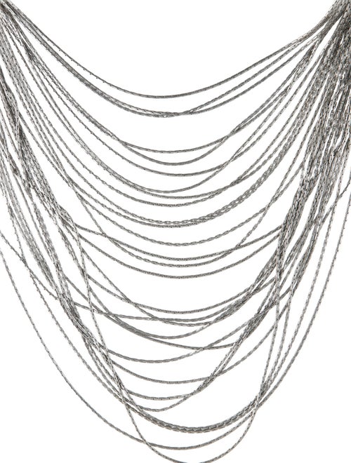 Fairchild Baldwin Leather Multistrand Collar Necklace