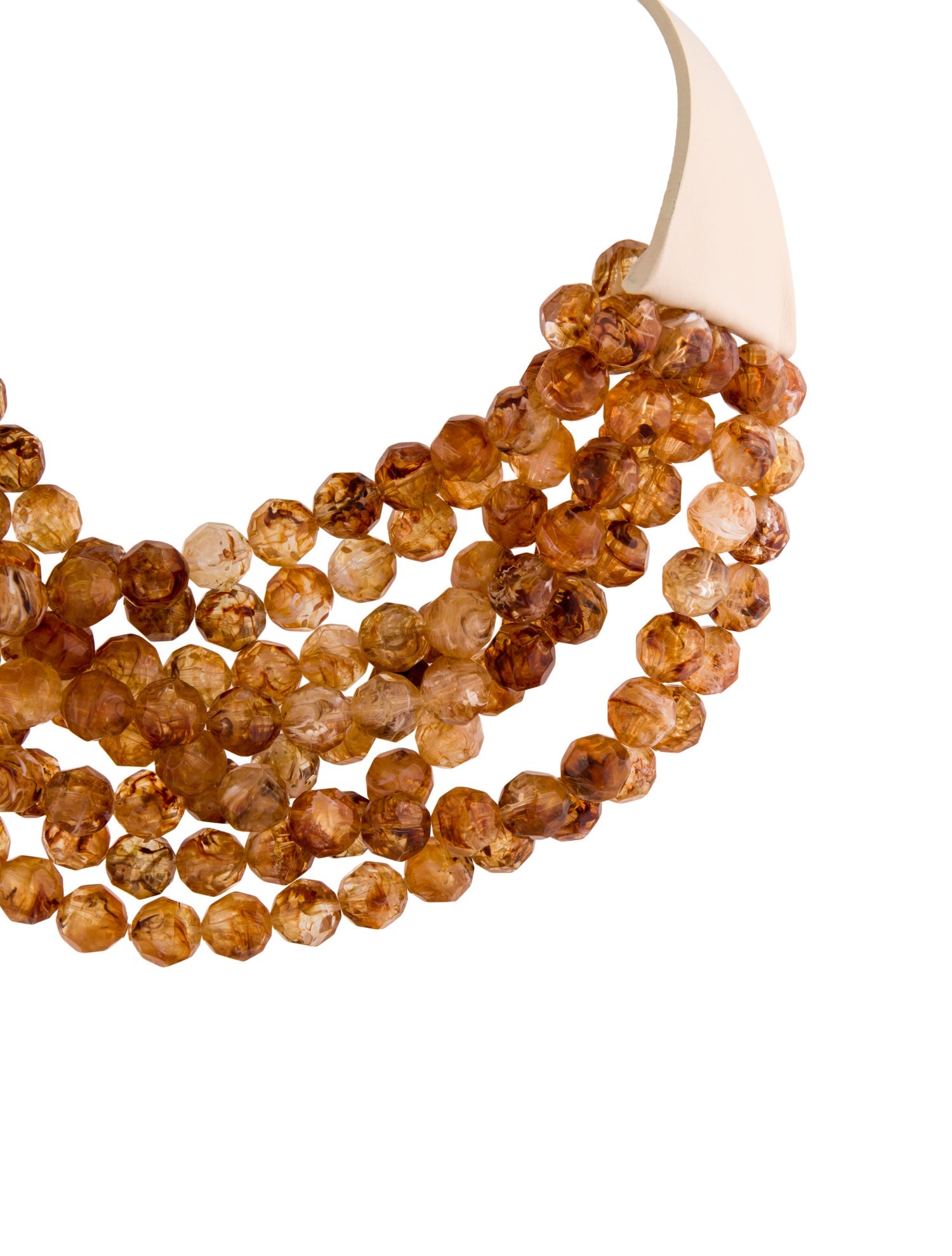 Fairchild Baldwin Leather & Bead Collar Necklace