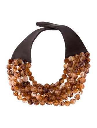 Fairchild Baldwin Leather & Bead Bella Multistrand Necklace