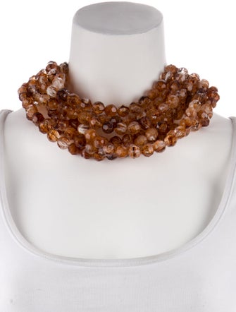 Fairchild Baldwin Leather & Bead Bella Multistrand Necklace