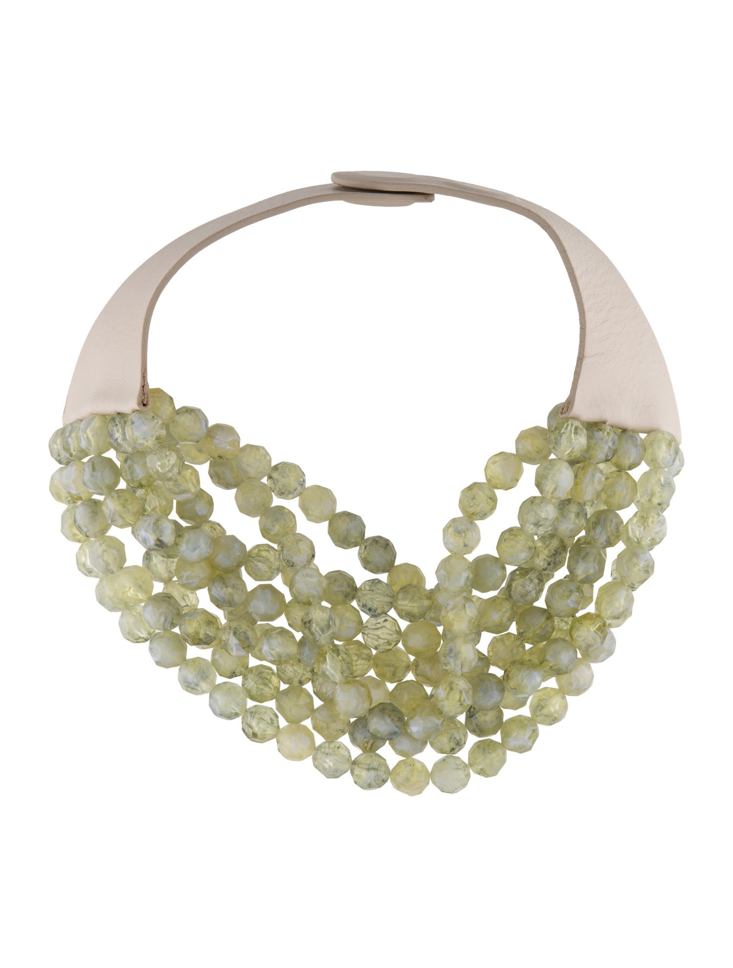 Fairchild Baldwin Leather And Resin Bella Collar Necklace