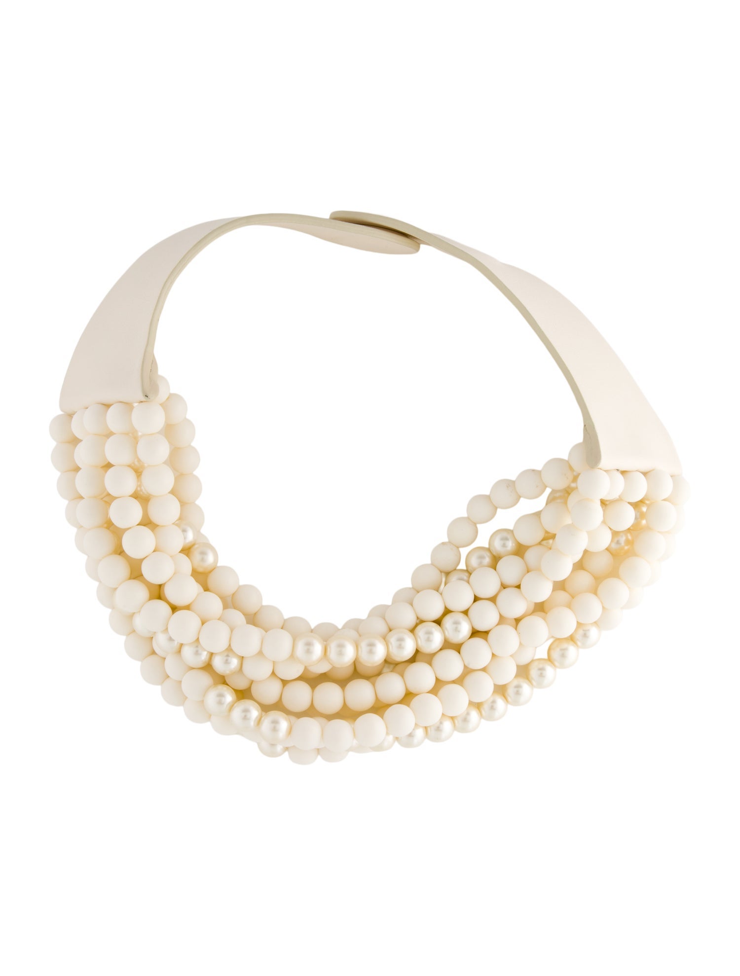 Fairchild Baldwin Faux Pearl & Bead Collar Necklace