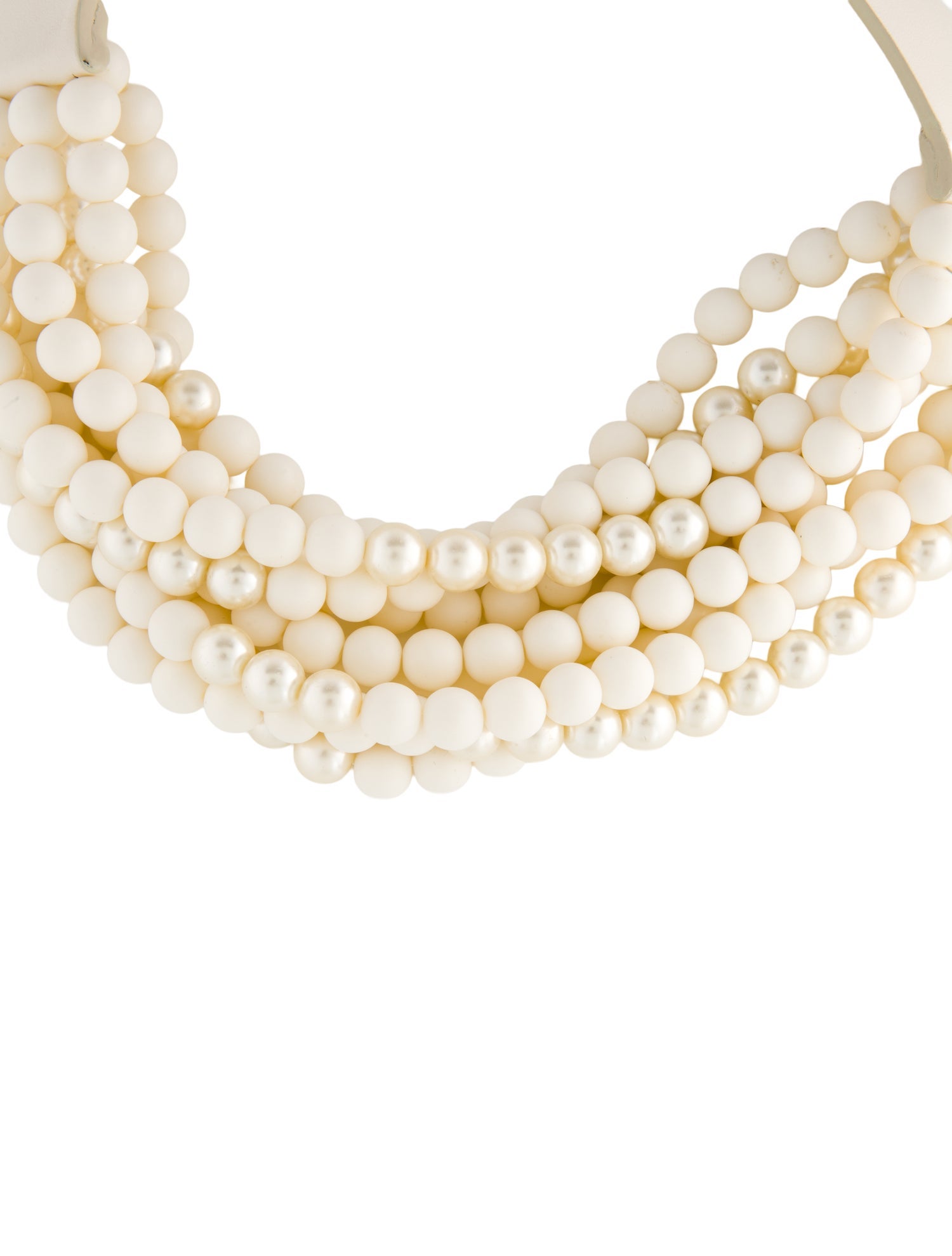 Fairchild Baldwin Faux Pearl & Bead Collar Necklace