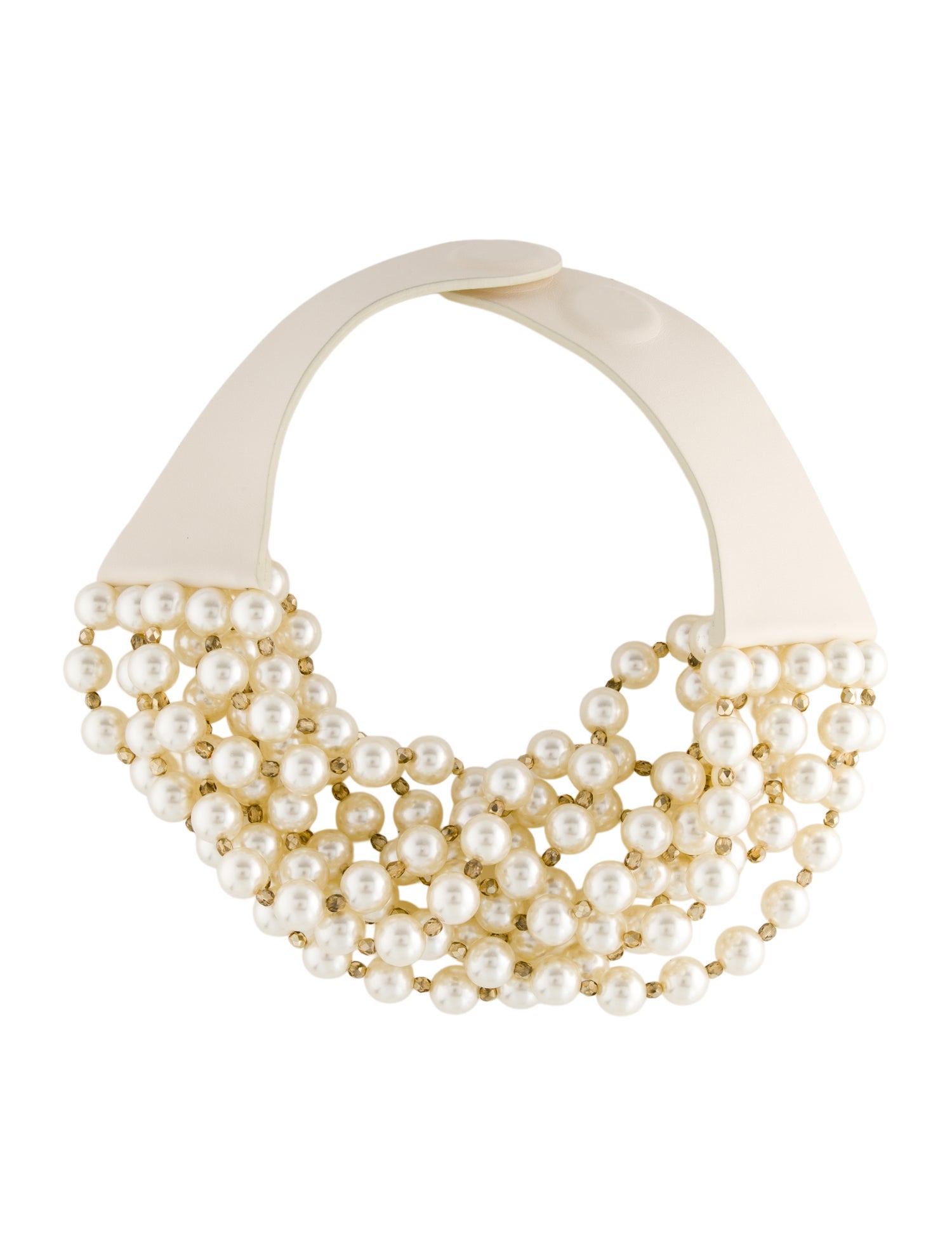 Fairchild Baldwin Faux Pearl & Bead Collar Necklace