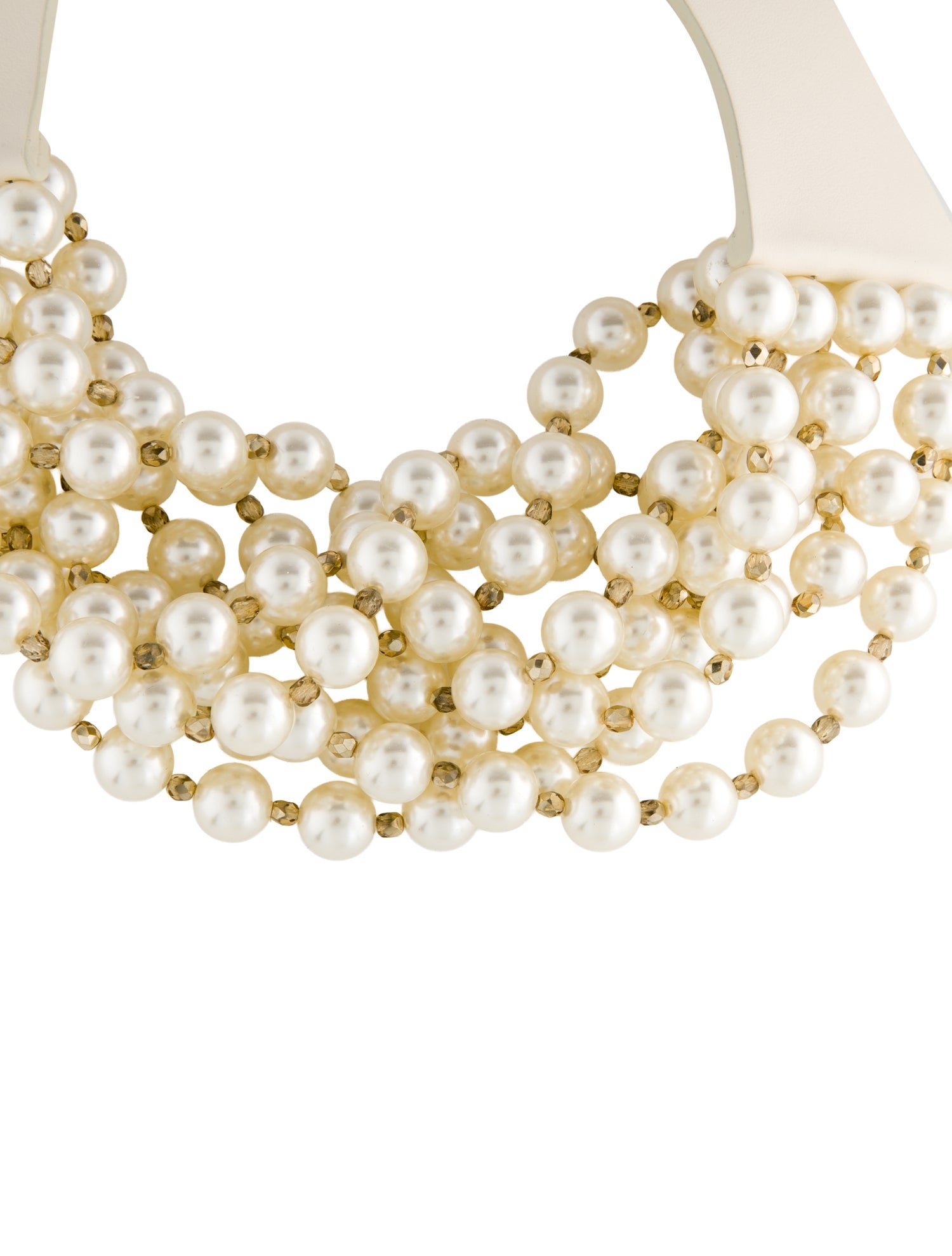 Fairchild Baldwin Faux Pearl & Bead Collar Necklace