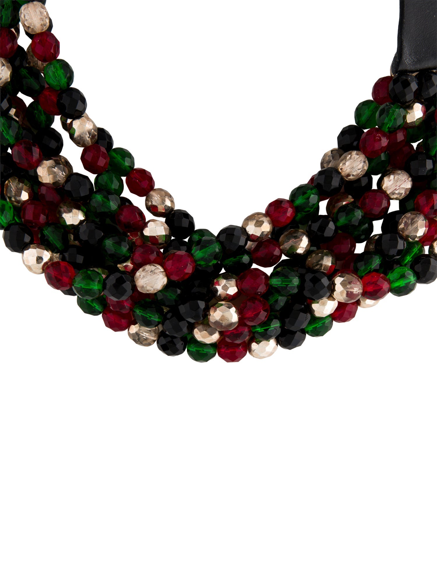 Fairchild Baldwin Bead & Leather Multistrand Necklace