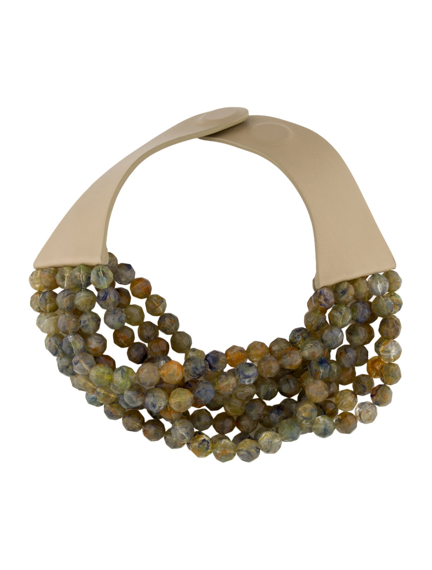 Fairchild Baldwin Bead & Leather Multistrand Necklace