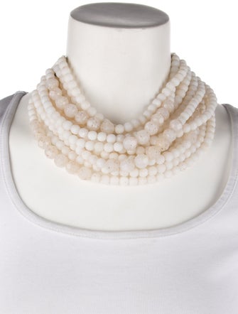 Fairchild Baldwin Leather Multi-Strand Collar Necklace