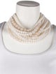 Fairchild Baldwin Leather Multi-Strand Collar Necklace