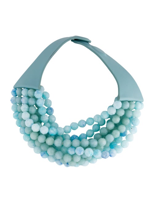 Fairchild Baldwin Leather & Bead Collar Necklace