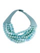 Fairchild Baldwin Leather & Bead Collar Necklace