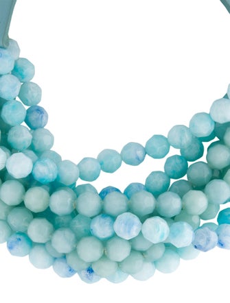 Fairchild Baldwin Leather & Bead Collar Necklace