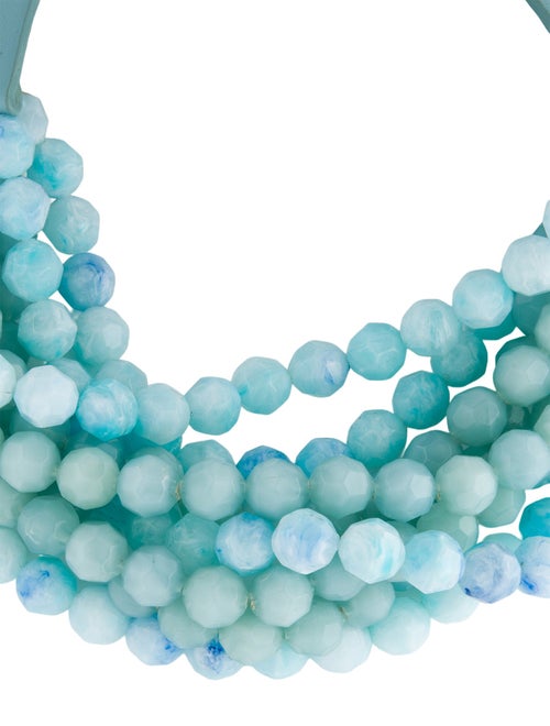 Fairchild Baldwin Leather & Bead Collar Necklace