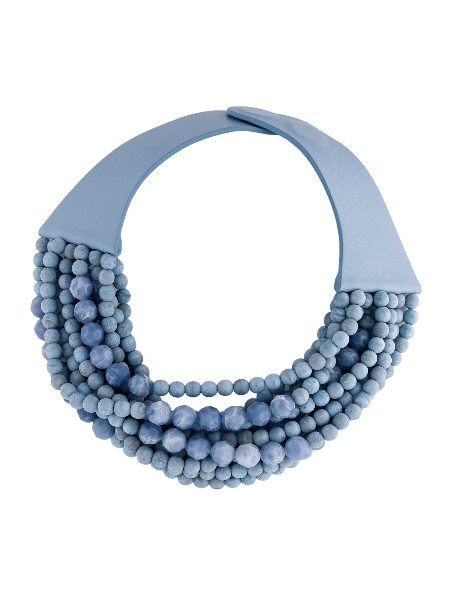 Fairchild Baldwin Leather & Bead Collar Necklace