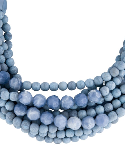 Fairchild Baldwin Leather & Bead Collar Necklace