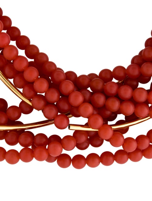 Fairchild Baldwin Leather & Bead Multistrand Necklace