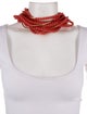 Fairchild Baldwin Leather & Bead Multistrand Necklace