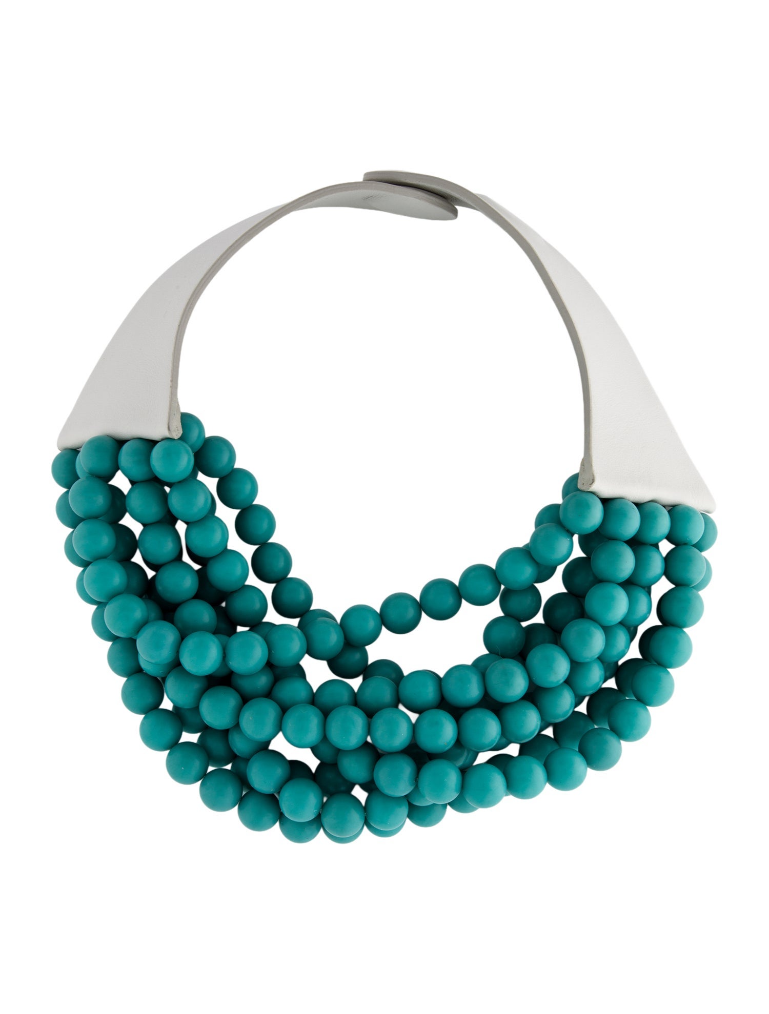 Fairchild Baldwin Leather & Beaded Multistrand Necklace