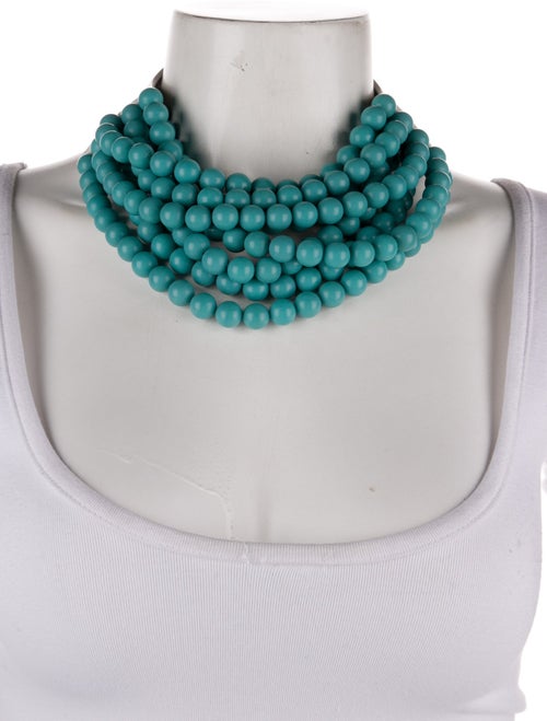 Fairchild Baldwin Leather & Beaded Multistrand Necklace