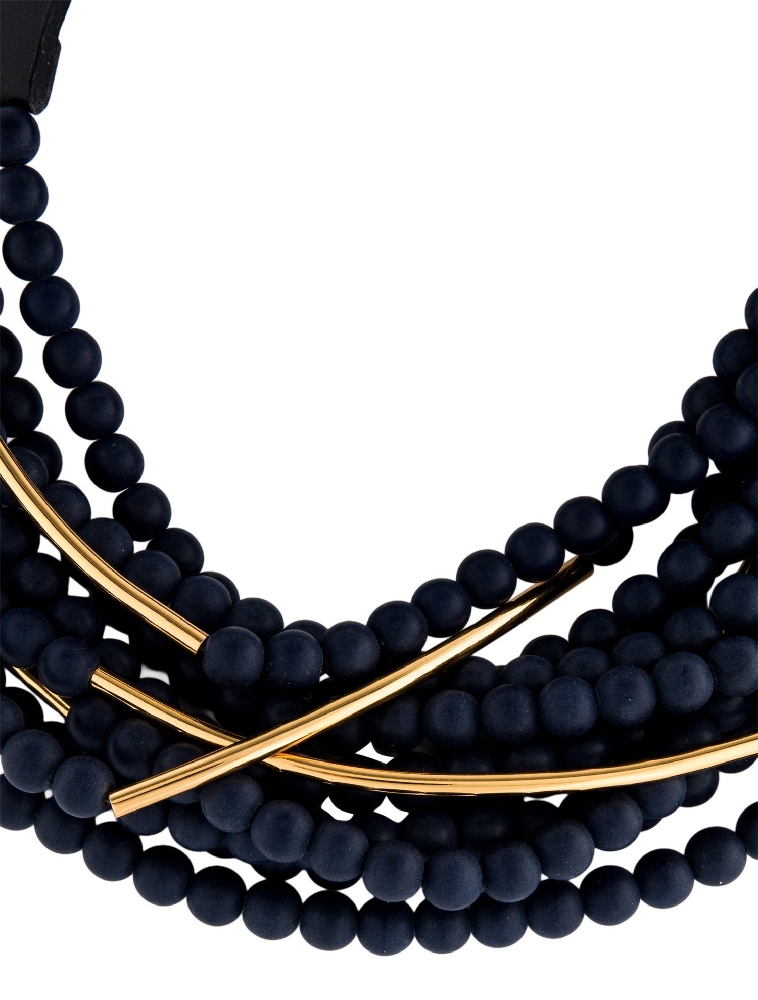 Fairchild Baldwin Leather & Bead Multistrand Necklace