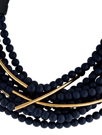 Fairchild Baldwin Leather & Bead Multistrand Necklace