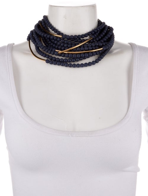 Fairchild Baldwin Leather & Bead Multistrand Necklace