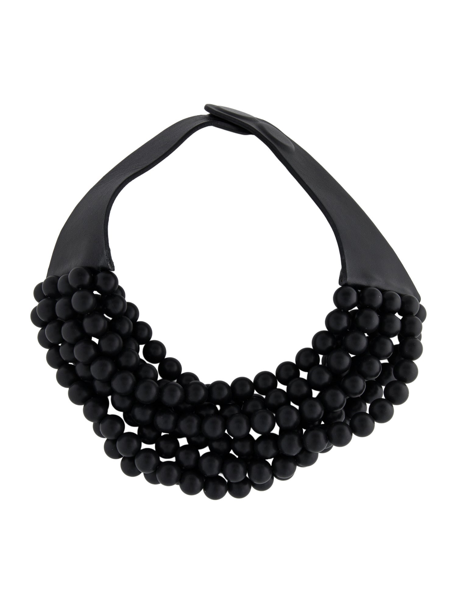 Fairchild Baldwin Leather & Bead Collar Necklace