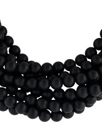 Fairchild Baldwin Leather & Bead Collar Necklace