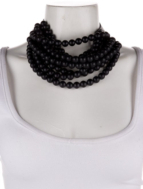 Fairchild Baldwin Leather & Bead Collar Necklace