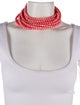 Fairchild Baldwin Bead & Leather Collar Necklace