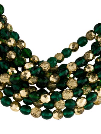 Fairchild Baldwin Leather & Bead Collar Necklace