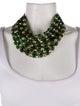 Fairchild Baldwin Leather & Bead Collar Necklace