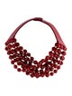 Fairchild Baldwin Leather & Bead Multistrand Necklace