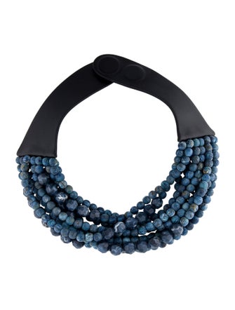 Fairchild Baldwin Bead & Leather Multistrand Necklace