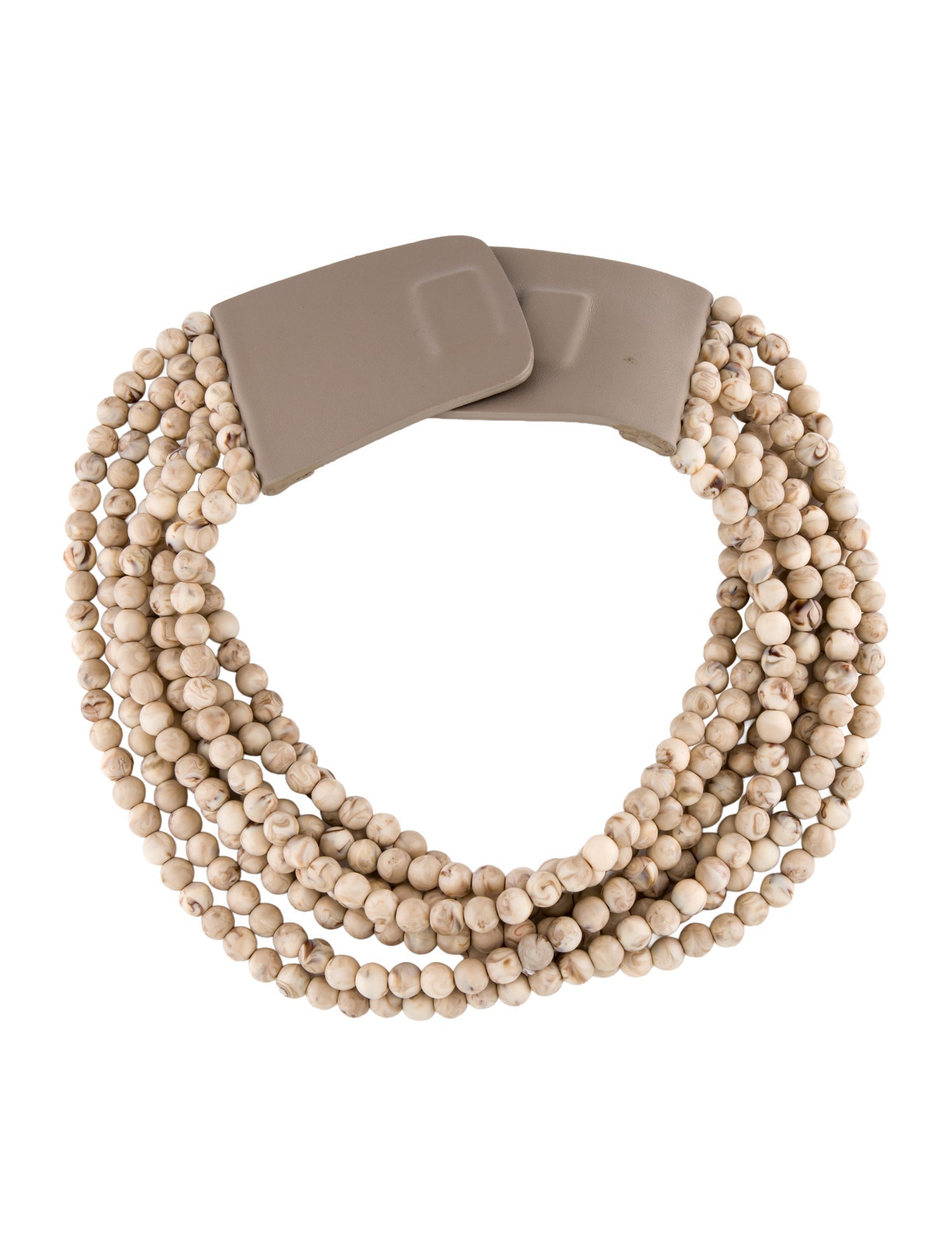 Fairchild Baldwin Bead & Leather Multistrand Necklace