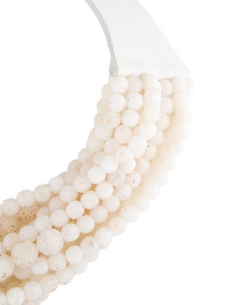 Fairchild Baldwin Leather & Bead Collar Necklace