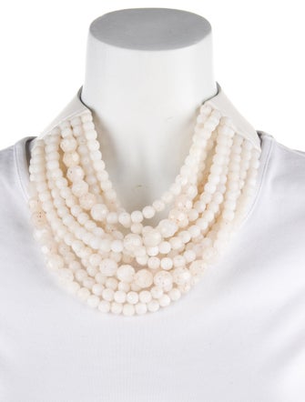 Fairchild Baldwin Leather & Bead Collar Necklace
