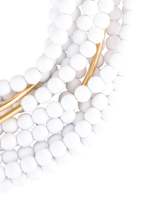 Fairchild Baldwin Leather & Bead Collar Necklace