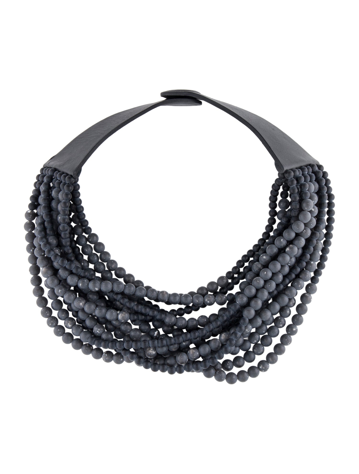 Fairchild Baldwin Leather & Bead Collar Necklace
