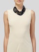Fairchild Baldwin Leather Beaded Multistrand Necklace