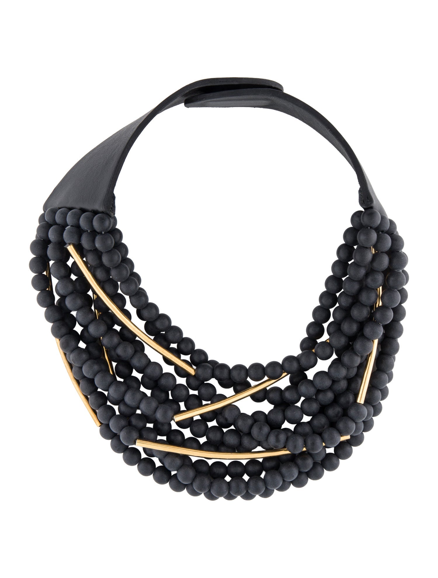 Fairchild Baldwin Bead & Leather Multistrand Necklace