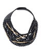 Fairchild Baldwin Bead & Leather Multistrand Necklace
