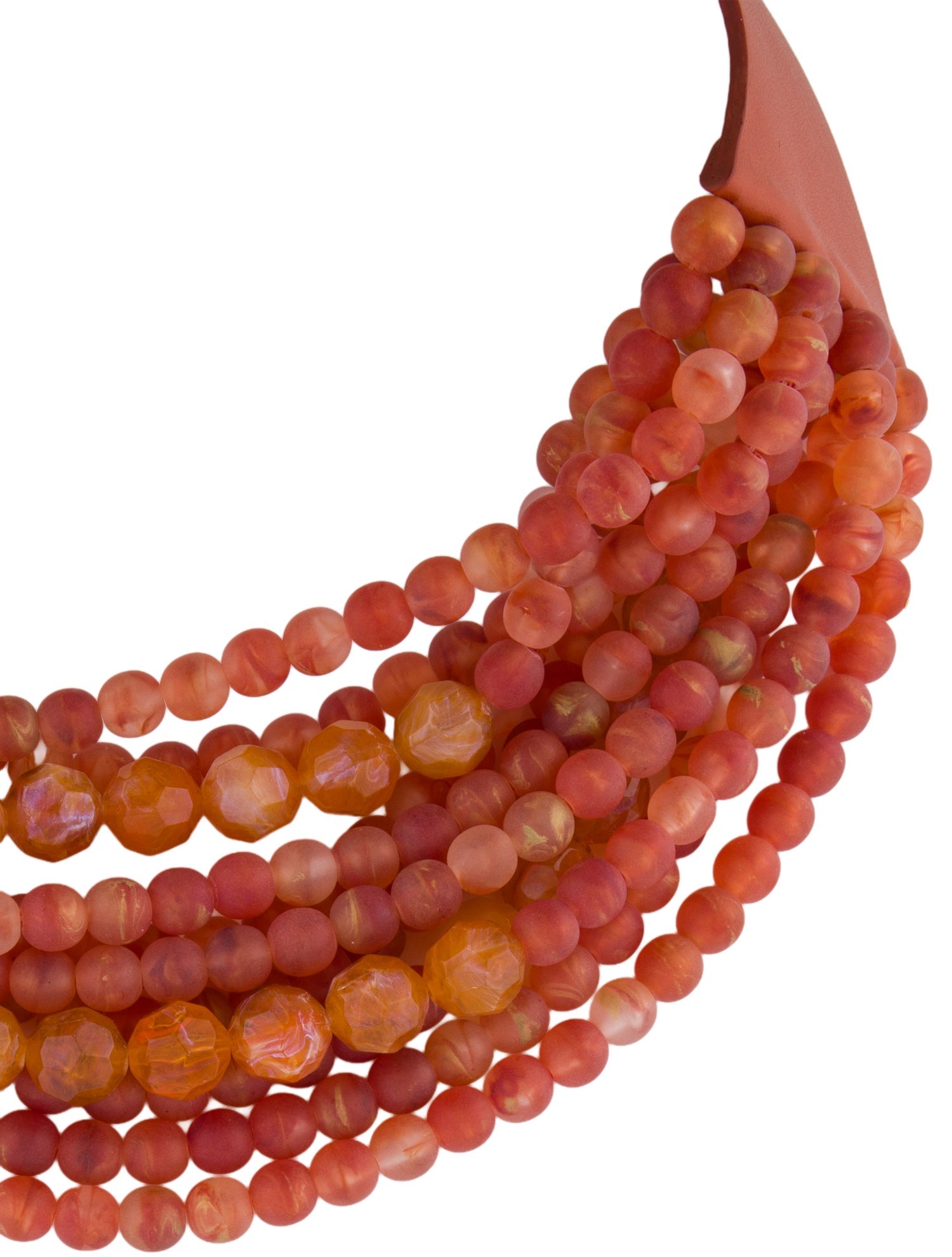 Fairchild Baldwin Leather & Rein Beaded Multistrand Necklace