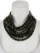 Fairchild Baldwin Leather & Bead Collar Necklace
