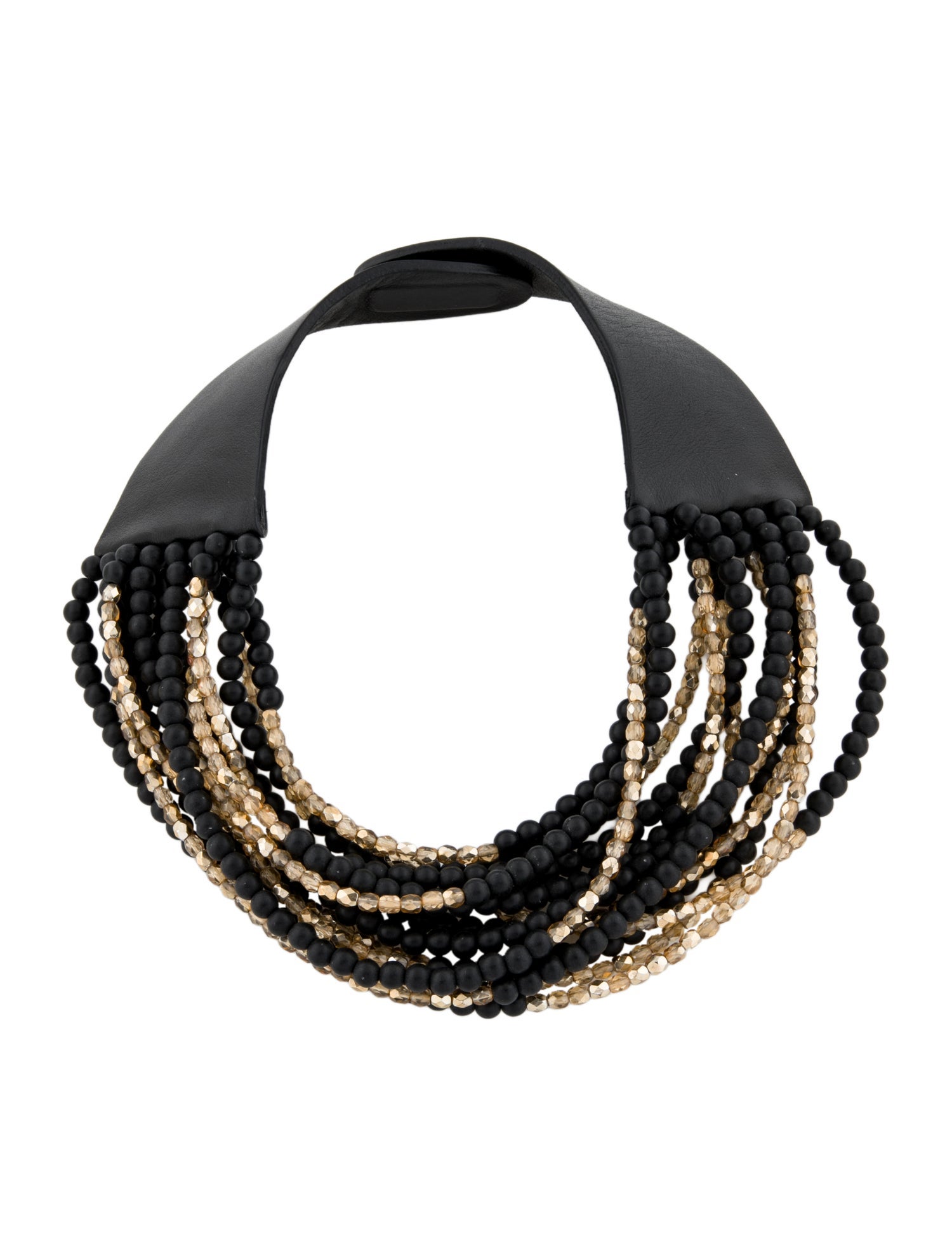 Fairchild Baldwin Leather & Resin Matte Collar Necklace